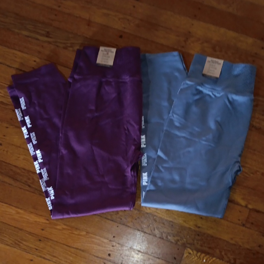 Purple and Light Blue Leggings Set